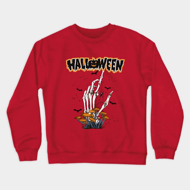 Halloween Crewneck Sweatshirt by Myartstor 